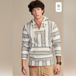 Lucky Brand NWT Loop Terry Stripe Baja - L